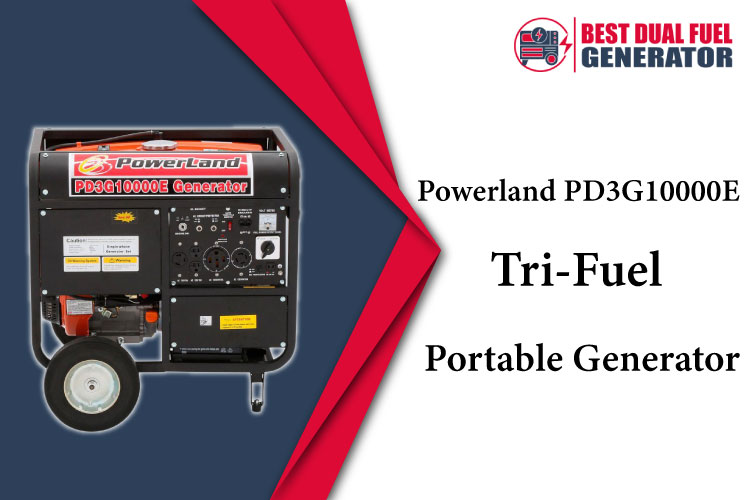 Powerland PD3G10000E Tri Fuel Portable Generator